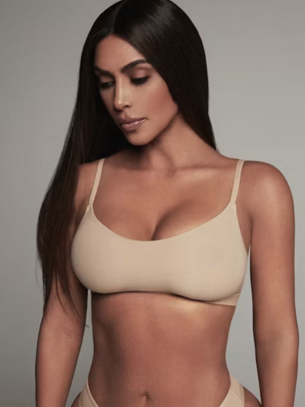 Skims Nude Scoop Bralette - Sand
